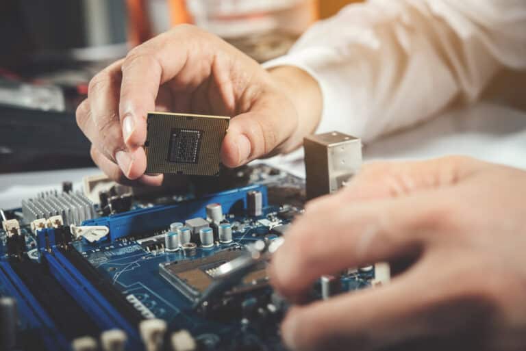technician repairing computer computer hardware repairing upgrade technology